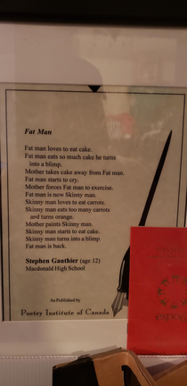 Found an old poem I wrote and got published
