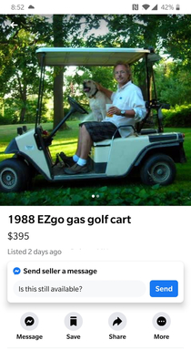Found David Spade selling his vintage EZgo