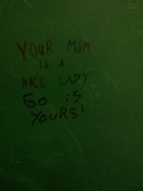 Found in a Canadian bathroom stall