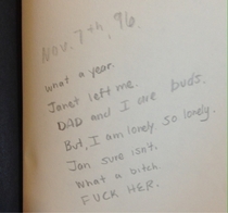 Found in a library book  was rough