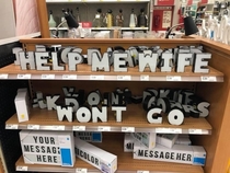 Found in an aisle in Target