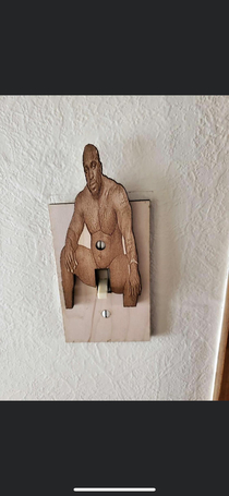 Found on FB Marketplace - wooden light switch
