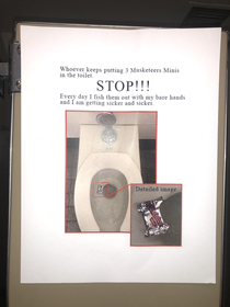 Found posted in college bathroom