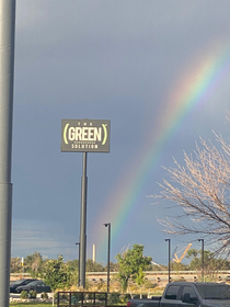 Found the end of the rainbow Its a marijuana dispensary