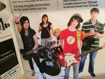 Found the most awkward band picture in a music store flyer