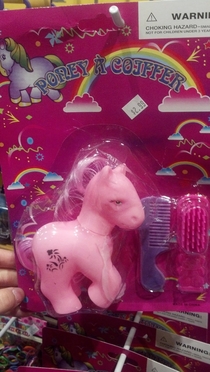 Found the most miserable looking My Little Pony today