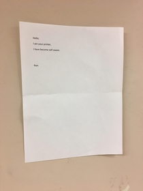 Found this at the printer in my classroom