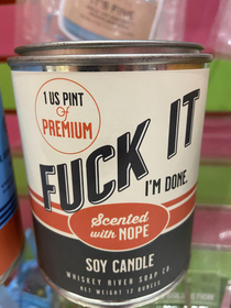 found this candle while getting ice cream earlier