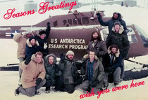 Found this Christmas Card from Antarctic Researchers in the s