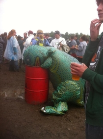 Found this guy who partied a bit too hard at SummerCamp Music Festival