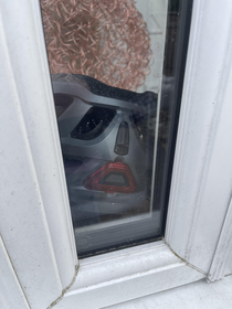 Found this helmet staring out the window today