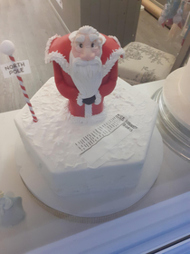 Found this in a cake shop window while visiting family for the holidays