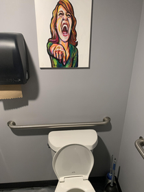 Found this in a restaurant mens bathroom Never felt more humiliated because of a painting