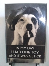 Found this in a sign store thought it was funny af and had to buy it Feel like the dog is speaking directly to my spoiled pups