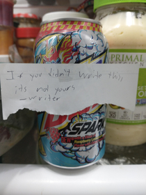 Found this in fridge the other night
