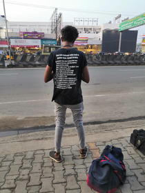 Found this on a guys tees in India