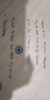 Found this on my desk in college