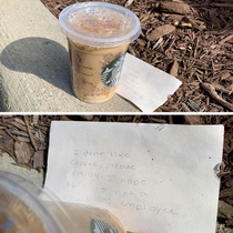 Found this on the curb I dont like coffee please enjoy