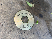 Found this on the sidewalk Must be full of bangers