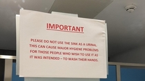 Found this sign in the toilets at my University