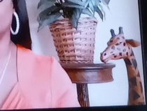 Found this strangely suspicious giraffe statue on Peoples Court via Zoom