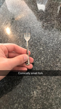 Found this tiny fork at a sushi place the other day needless to say I was very amused for way longer than I should have been