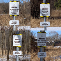 Four ways to get me to pay attention to a Private Property sign