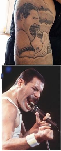 Freddie Mercury tattoo