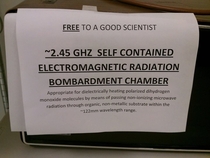 Free to a good scientist