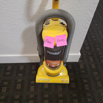 Free vacuum left in our mail area but hey at least they are honest
