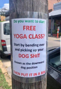 Free yoga class