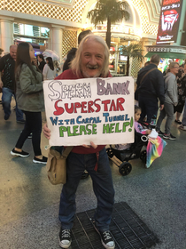 Fremont Street Naturally I gave the dude a 