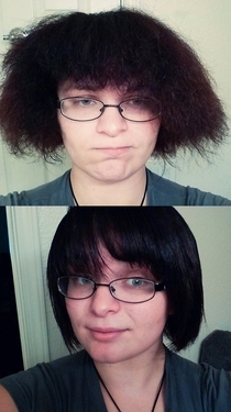 Friend asked me why I owned a hair straightener when my hair was pretty straight already