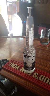Friend of mine is a bartender and this is what they have on the tables