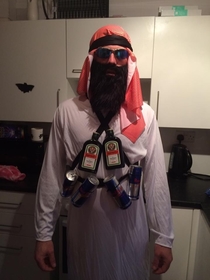 Friend said he was coming dressed as a Jgerbomber