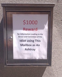 Friend saw this attached to someones mailbox