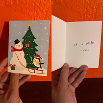 Friend sent us this holiday card