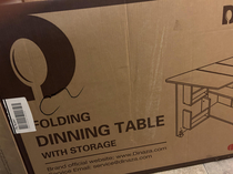 From the geniuses at Walmart our very own dinning table