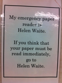 From the wall of an English Teacher