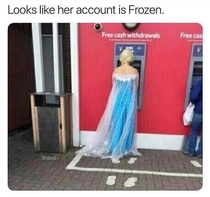 Frozen account