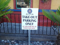 Funny sign outside a local Mexican joint