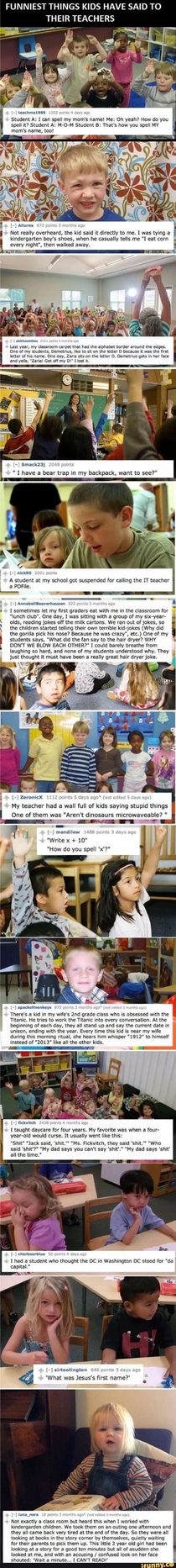 Funny things kids say