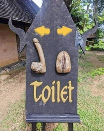 funny toilet sign