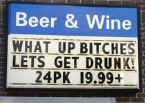 Gas station advertising