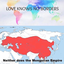 Genghis Khan showering Love all over 