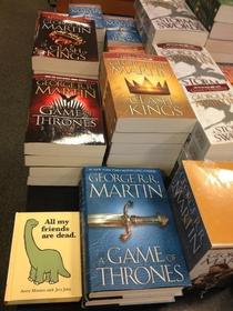 George RR Martin tweeted this with the caption Well played bookstore Well played