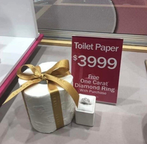Get a free diamond ring with this toilet paper roll