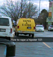 Get in the van I have candy-flavored vape juice