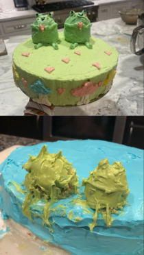 GFs friends tried to recreate another of her friends cake