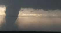 Giant tornado touchdown yesterday in Kansas